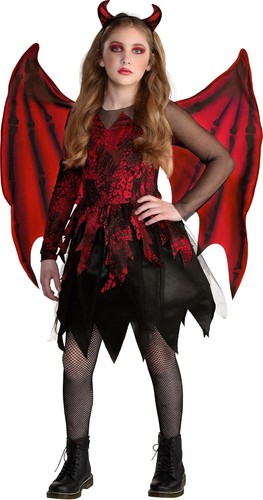 Costume demone bambina diavolo