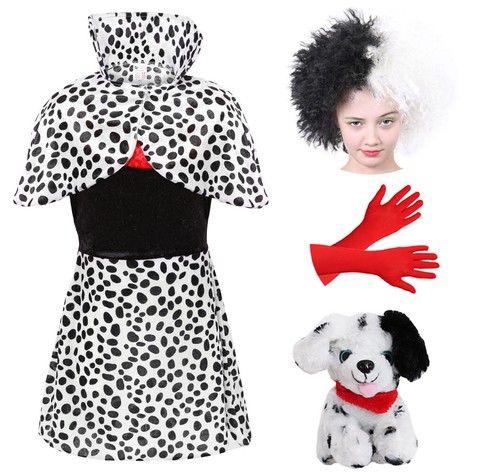 Costume crudelia bambini cane - crudelia,